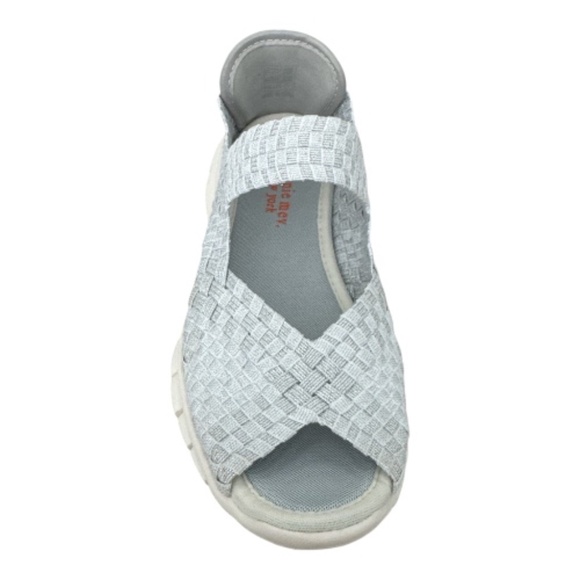 Bernie Mev Women's Comfi Mary Jane Flats, White Shimmer Comfort Lightweight NWB - Picture 4 of 6